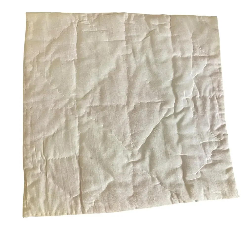 Vintage Handmade Quilted Patchwork Pinwheel Placemats Set of 2 Pink and White